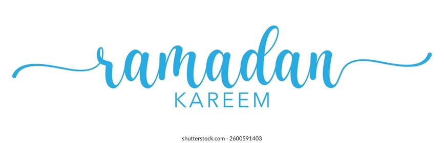 Ramadan Kareem typography calligraphy text vector signature modern luxury lettering for holy month banner, poster others