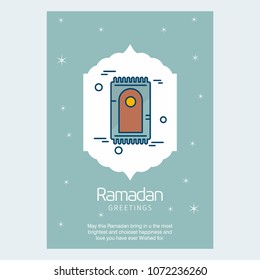 Ramadan Kareem typogrpahic and creative design vector 