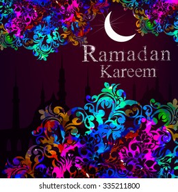 Ramadan Kareem. Vector