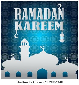 ramadan kareem vector for background or banner