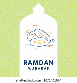 Ramadan Kareem Vector Background. calligraphy greeting card design of happy Ramadan Mubarak, Beautiful Muslim Event Eid Background Design