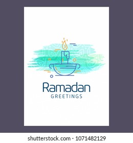 Ramadan Kareem Vector Background. calligraphy greeting card design of happy Ramadan Mubarak, Beautiful Muslim Event Eid Background Design