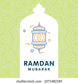 Ramadan Kareem Vector Background. calligraphy greeting card design of happy Ramadan Mubarak, Beautiful Muslim Event Eid Background Design