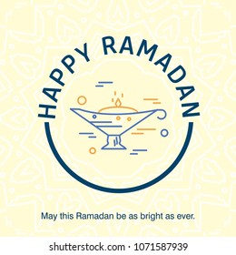 Ramadan Kareem Vector Background. calligraphy greeting card design of happy Ramadan Mubarak, Beautiful Muslim Event Eid Background Design