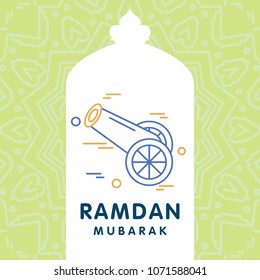 Ramadan Kareem Vector Background. calligraphy greeting card design of happy Ramadan Mubarak, Beautiful Muslim Event Eid Background Design