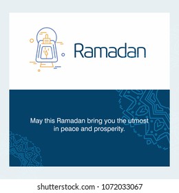 Ramadan Kareem Vector Background. calligraphy greeting card design of happy Ramadan Mubarak, Beautiful Muslim Event Eid Background Design