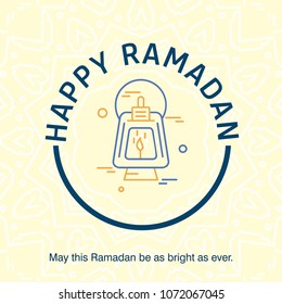 Ramadan Kareem Vector Background. calligraphy greeting card design of happy Ramadan Mubarak, Beautiful Muslim Event Eid Background Design