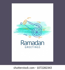 Ramadan Kareem Vector Background. calligraphy greeting card design of happy Ramadan Mubarak, Beautiful Muslim Event Eid Background Design