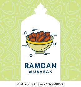 Ramadan Kareem Vector Background. calligraphy greeting card design of happy Ramadan Mubarak, Beautiful Muslim Event Eid Background Design