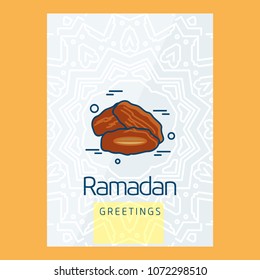 Ramadan Kareem Vector Background. calligraphy greeting card design of happy Ramadan Mubarak, Beautiful Muslim Event Eid Background Design