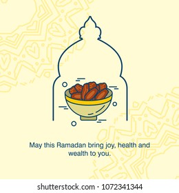 Ramadan Kareem Vector Background. calligraphy greeting card design of happy Ramadan Mubarak, Beautiful Muslim Event Eid Background Design