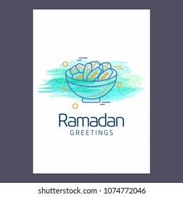 Ramadan Kareem Vector Background. calligraphy greeting card design of happy Ramadan Mubarak, Beautiful Muslim Event Eid Background Design