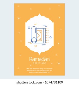 Ramadan Kareem Vector Background. calligraphy greeting card design of happy Ramadan Mubarak, Beautiful Muslim Event Eid Background Design