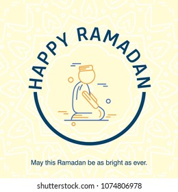 Ramadan Kareem Vector Background. calligraphy greeting card design of happy Ramadan Mubarak, Beautiful Muslim Event Eid Background Design