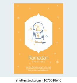Ramadan Kareem Vector Background. calligraphy greeting card design of happy Ramadan Mubarak, Beautiful Muslim Event Eid Background Design