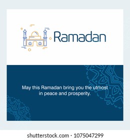 Ramadan Kareem Vector Background. calligraphy greeting card design of happy Ramadan Mubarak, Beautiful Muslim Event Eid Background Design