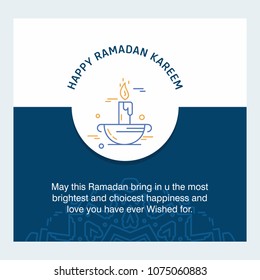 Ramadan Kareem Vector Background. calligraphy greeting card design of happy Ramadan Mubarak, Beautiful Muslim Event Eid Background Design