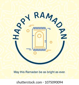 Ramadan Kareem Vector Background. calligraphy greeting card design of happy Ramadan Mubarak, Beautiful Muslim Event Eid Background Design