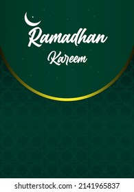 ramadan kareem vector background with mosque dome and islamic pattern of mint green color