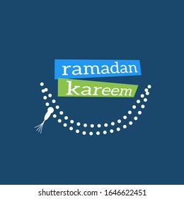 vector ramadan kareem, diseño de fondo, mes ramadán