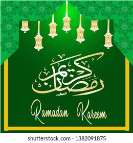 ramadan kareem vector for banners, backgrounds, congratulations, wallpapers and other businesses