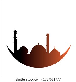 Ramadan Kareem Vector Black Orange