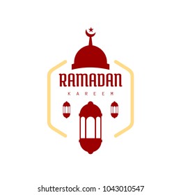 Ramadan Kareem Vector. Creative Ramadan kareem design template. Islamic Greeting Template.