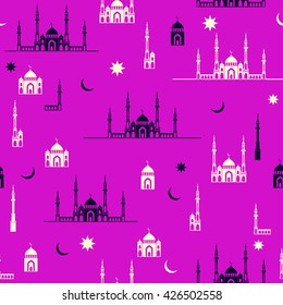 Ramadan Kareem Vector Design Background, Pattern in swatch