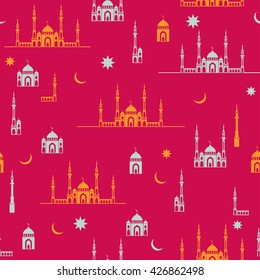 Ramadan Kareem Vector Design Background, Pattern in swatch