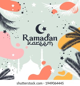 ramadan kareem Vector Design For Banner, Background, can be used as a card, and web. additional to the design of the Ramadan kareem, Eid al-Fitr and Eid al-Adha. vector
