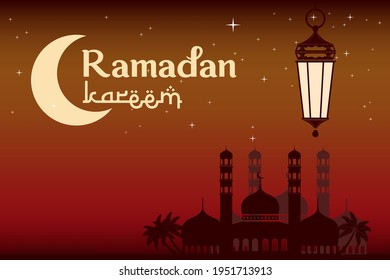 ramadan kareem Vector Design For Banner, Background, can be used as a card, and web. additional to the design of the Ramadan kareem, Eid al-Fitr and Eid al-Adha. vector