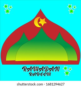 Ramadan kareem vector design card
