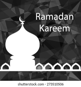 Ramadan Kareem vector design. Greeting card. Islamic background.