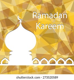 Ramadan Kareem vector design. Greeting card. Islamic background.