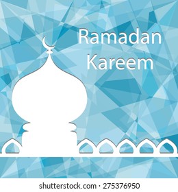 Ramadan Kareem vector design. Greeting card. Islamic background.