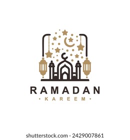 Ramadan Kareem vector design, ramadan logo vector