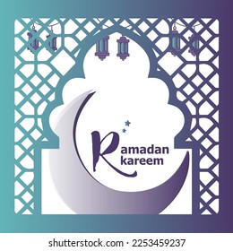 Ramadan Kareem-Vektordesign-Vorlage
