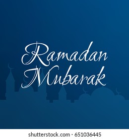 Ramadan kareem vector greetings design