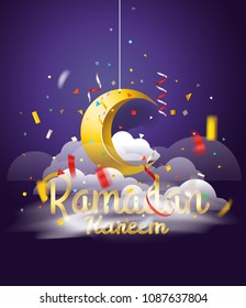 Ramadan Kareem. Vector illustration