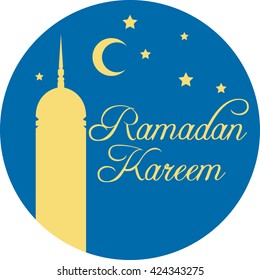Ramadan Kareem. Vector Illustration.