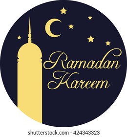 Ramadan Kareem. Vector Illustration.