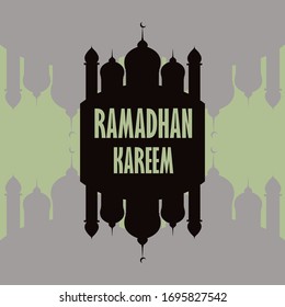 Ramadan kareem Vector illustration . Ramadan Kareem for banner, sticker, website, greeting card, poster.