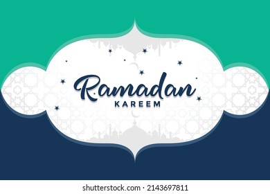 Ramadan Kareem Vector Illustration for Banner and Social Media Posts