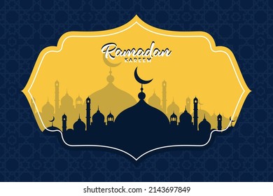 Ramadan Kareem Vector Illustration for Banner and Social Media Posts