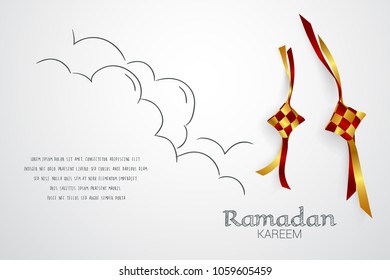 Ramadan Kareem vector Illustration can be use as greeting card