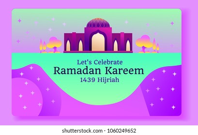 Ramadan Kareem. Vector Illustration of Celebration Cards for Website Banner, Poster, Cards, Landing Page, Magazine, Cover, UX/UI etc.