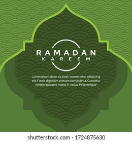 Ramadan Kareem Vector Illustration, Graphic design for the decoration of gift certificates, banners and flyer