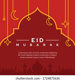 Ramadan Kareem Vector Illustration, Graphic design for the decoration of gift certificates, banners and flyer