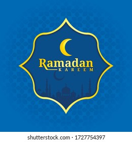 Ramadan Kareem Vector Illustration, Graphic design for the decoration of gift certificates, banners and flyer