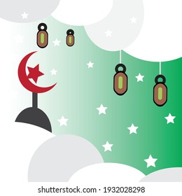 Ramadan Kareem vector illustration, great for Muslim communities during the month of Ramadan